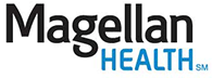 Black and blue Magellan Health logo