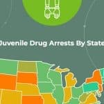 juvenile drug arrests by state
