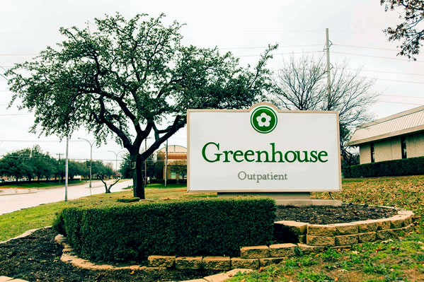 Greenhouse center sign