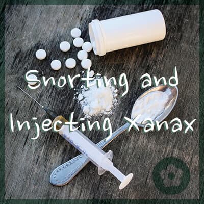 xanax bar can you inject