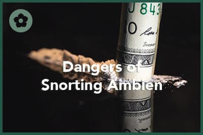 can you snort ambien to get high